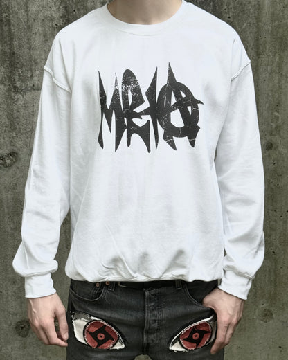 THE META ARK | White Crewneck